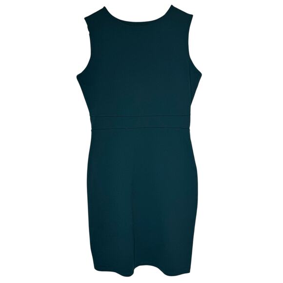 Susana Monaco Fitted Dress Ponte Knit Emerald Green Sleeveless size Large - Picture 1 of 4